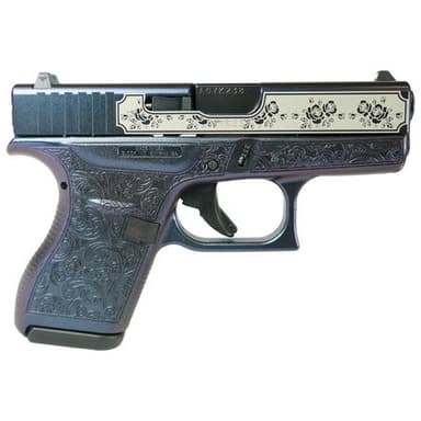 Glock 42 "Glock & Roses" Mongoose Purple .380 ACP Compact Pistol