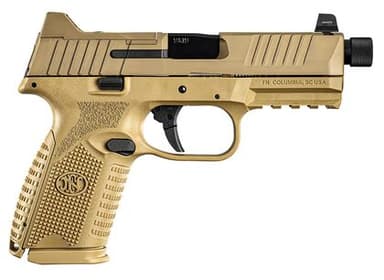 FN 509 Tactical 9mm Pistol, FDE, Suppressor Sights, Optics-Ready