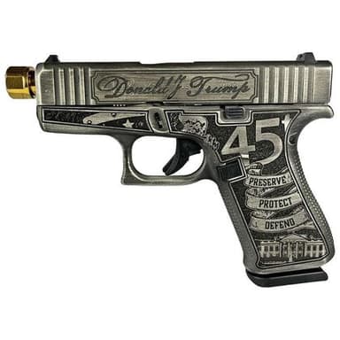 Glock 43X Gen 4 "Trump" 9mm Compact Pistol w/ Gold Barrel, 10rd