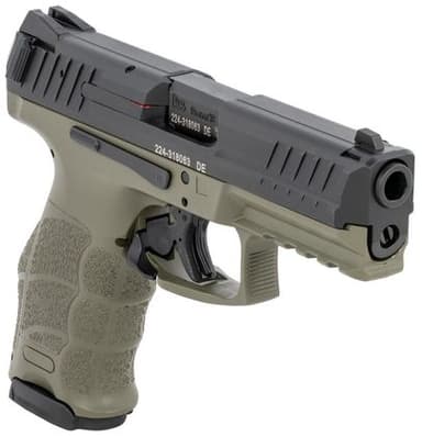 HK VP9 Green: Ergonomic 9mm Pistol, 4.1" Barrel, 17+1 Capacity