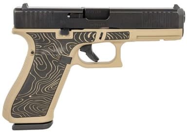 Glock G17 Gen5 "Topography" 9mm, FDE, 17rd Semi-Auto Handgun