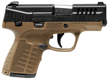 Savage Stance 9MM Compact - FDE/Black Striker Pistol