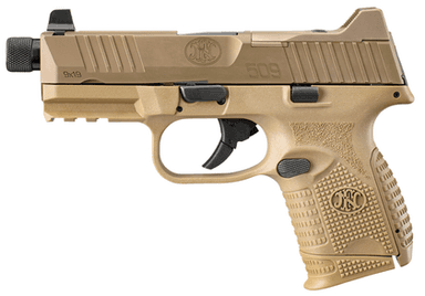 FN 509C Tactical 9mm FDE Pistol w/ Vortex Red Dot & Threaded Barrel