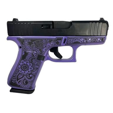 Glock 43x Gen 1 "Mandala Pearl" 9mm Compact Custom Pistol
