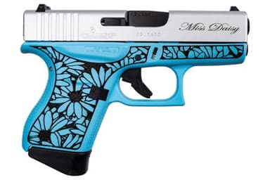 Glock 43 "Miss Daisy" Raspberry Blue 9mm Compact Pistol Gen 1