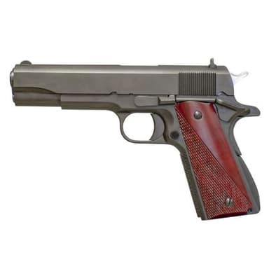 Fusion 1911: Black Steel 9mm, Cocobolo Grips, 5" Barrel