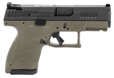 CZ P-10 Sub Compact 9mm DAO Pistol, Black/OD Green
