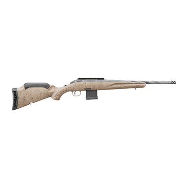 Ruger American Ranch Gen II 5.56 NATO 16.1in Cobalt FDE Splatter Left Hand
