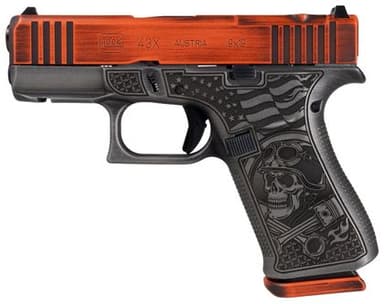 Glock 43X MOS 9mm 3.41in Orange