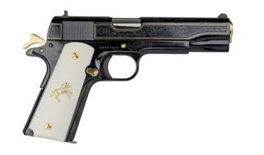 Colt 1911 Classic Engraved .38 Super 5in Polished Black
