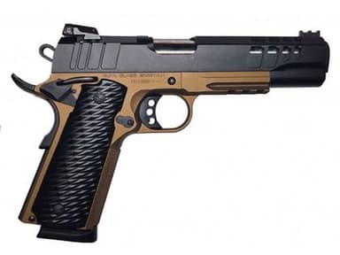 Great Lakes Firearms GL1911-9FSS 9mm 5in Black Slide Bronze Frame