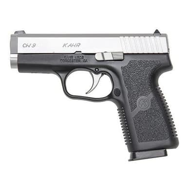 Kahr CW9 Compact 9mm Pistol - Black/Stainless, 7+1 Rounds