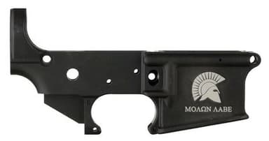 Anderson AR-15 Stripped Lower Receiver Molon Labe Green