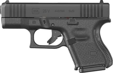 Glock 26 V 9mm 3.43in Black