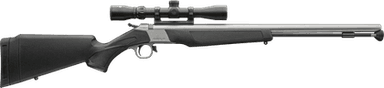 CVA Wolf 50 Caliber 24in Stainless/Black with KonusShot 3-9x32mm