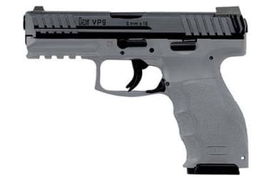 HK VP9 9mm Night Sight Pistol - Gray Polymer, Dual Safety