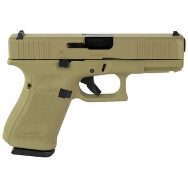 Glock 19 Gen5 M.O.S. Coyote Tan 9mm Optic-Ready Pistol | 15rd