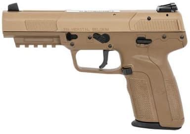 FN Five-seveN 5.7x28mm FDE Pistol - 20+1 Rounds, Lightweight Design