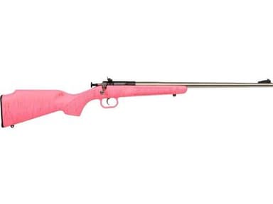 Crickett Gen2 Youth .22 LR 16.13in Stainless Pink Gold Webbing
