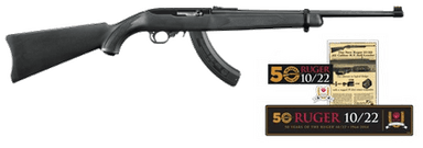 Ruger PrecisionLite 10/22 .22LR Rifle - Satin Black, Fiber Optic Sight