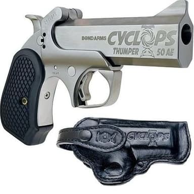 Bond Arms Cyclops .50 AE Break-Open Pistol, 4.25" Stainless Powerhouse