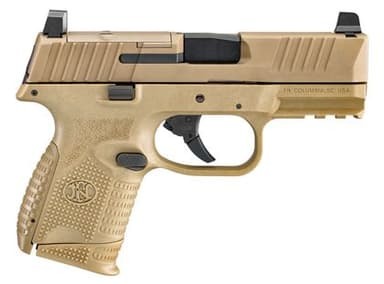 FN 509C MRD Compact 9mm - FDE, DAO, 10+1, Ambi Safety