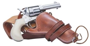 Cimarron Doc Holliday Thunderer .45LC SA Revolver - 3.5" Nickel Classic