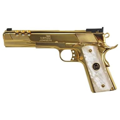 Iver Johnson Golden Eagle XL 10mm Auto 6in Gold Pearl