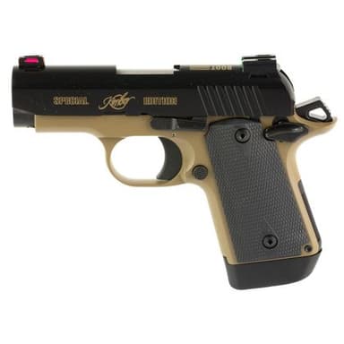 Kimber Micro 9 Hero 9mm - Desert Tan, Fiber Optic Precision Pistol