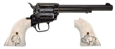 Rough Rider .22LR SAO Revolver 6.5" Nickel Grips - Precision Plinker