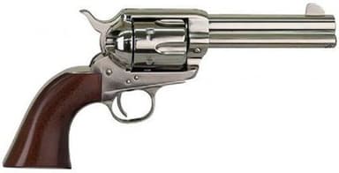 Cimarron Pistolero Nickel .22 LR Revolver - 4.75" Barrel, 10-Rounds