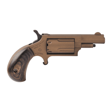 North American Arms 22MBB Bootlegger 22 Mag 5 Shot 1.63" Burnt Bronze Narrel, Cylinder & Steel Frame, Dark Walnut