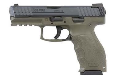 HK VP9 9mm Pistol - OD Green, Night Sights, Ergonomic Grip