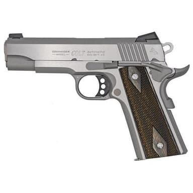 Colt Firearms 1911 Combat Commander Stainless .45 ACP 4.25" Barrel 8-Rounds