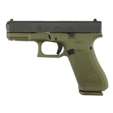 Glock 45 Gen 5 Battle Green 9mm Pistol, 17+1 Capacity, Semi-Auto