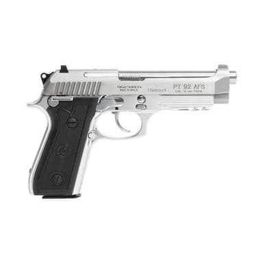 Taurus PT92 Stainless Steel 9mm DA/SA Pistol - 17+1 Capacity