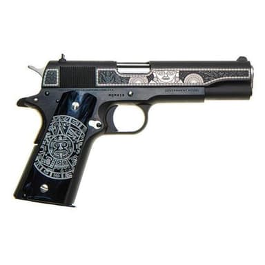 Colt 1911 Classic Mama Quilla Moon Goddess .38 Super 5in Blue