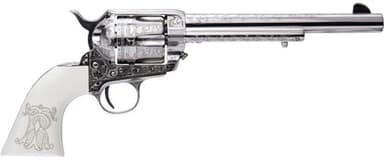 Cimarron Frontier .45 Colt "Teddy Roosevelt" Nickel Revolver