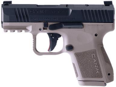 Canik MC9 Compact 9mm FDE/Black Semi-Auto Pistol, Optics-Ready