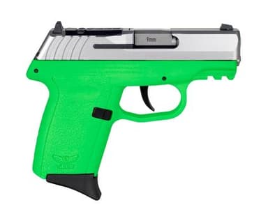 SCCY CPX-2 Gen3 RDR 9mm Compact, Lime Green/Stainless Slide