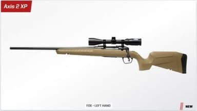 Savage Axis 2 Compact XP .243 Win Lefty Bolt Rifle - Matte FDE