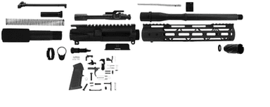 TacFire AR-300 Blackout 10.5" DIY Pistol Kit - Precision Build
