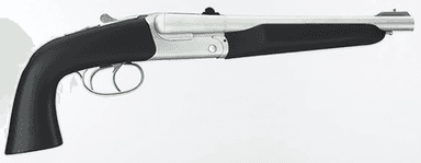 Pedersoli Howdah Dual-Caliber 10.25" Break-Action Pistol - Matte Chrome