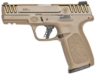 Smith & Wesson SD9 2.0 FDE 9mm Semi-Auto Pistol, 16+1 Capacity