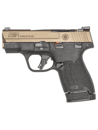 Smith & Wesson M&P 9 Shield Plus 9mm Bronze Night Sights Compact 13+1
