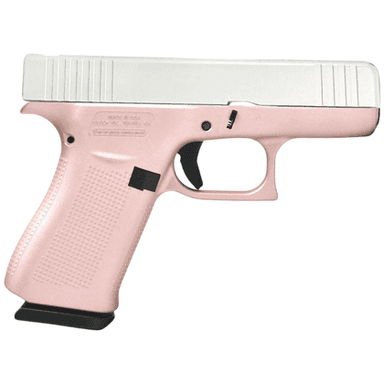 Glock G43X 9mm 3.41in Pearl White Slide Rose Gold