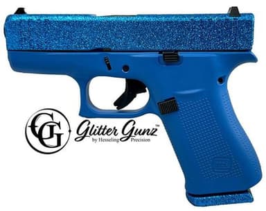 Glock 43x Gen 1 "Sapphire Glitter" Blue 9mm Concealed Carry Pistol