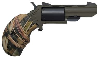 Huntsman .22 WMR Revolver - OD Green & Camo Grips, Compact Power