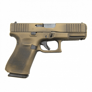Glock 19 Gen 5 Battleworn FDE 9mm, Compact & Accurate Sidearm