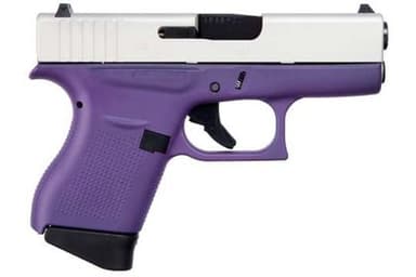 Glock 43 Gen 1 Purple Cerakote 9mm Compact Defensive Handgun